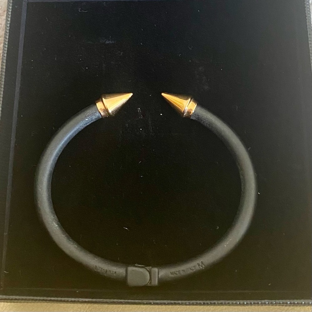 Vital Fede Titan Two Tone Black and Rose Gold Cuff  Bracelet - Picture 3 of 6